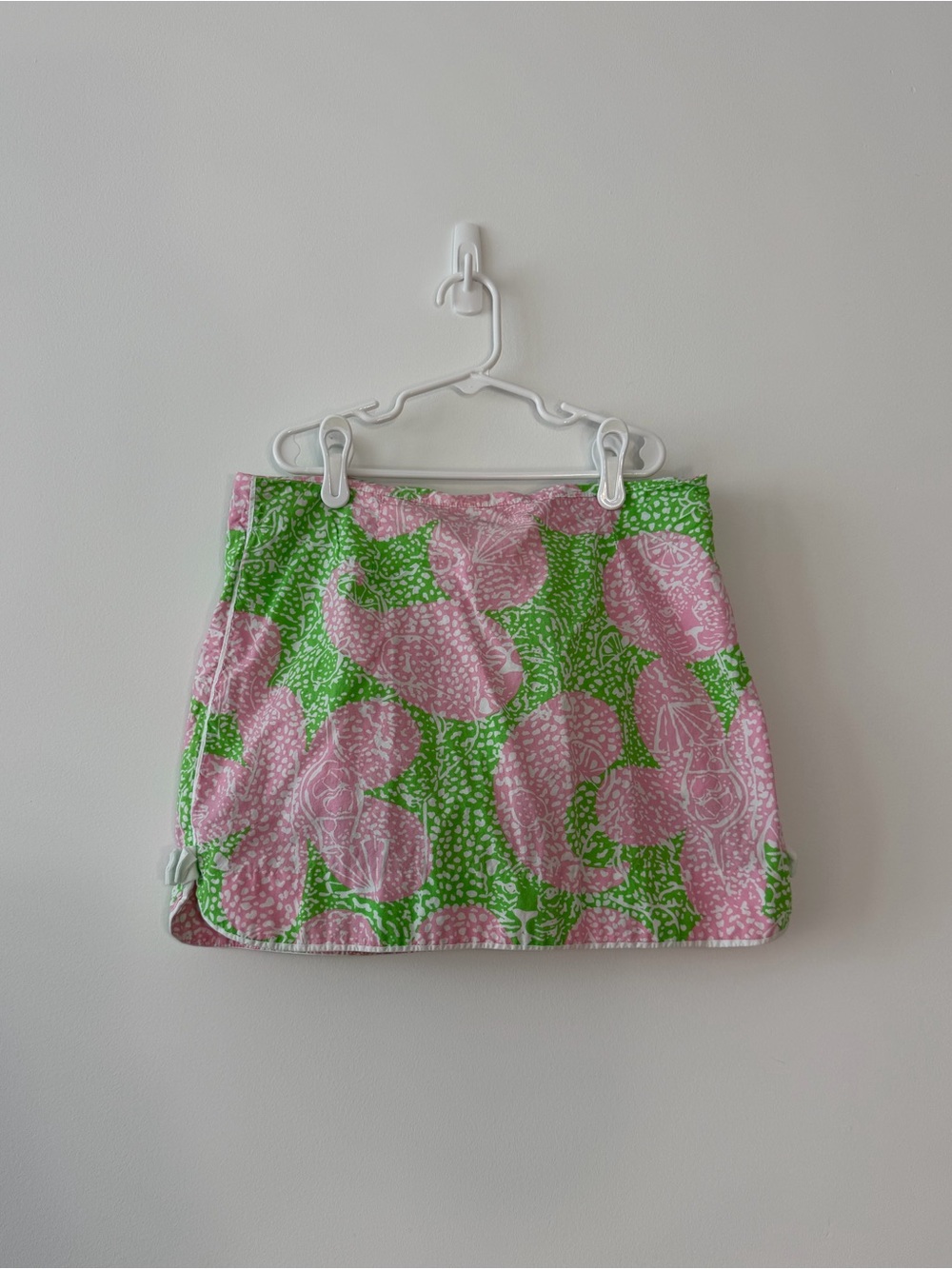 Lilly Pulitzer Pink & Green Floral Printed Mini Skirt
